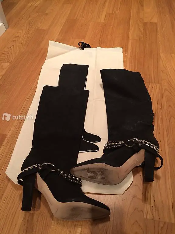 Manolo Blahnik Stiefel 36.5 Wildleder