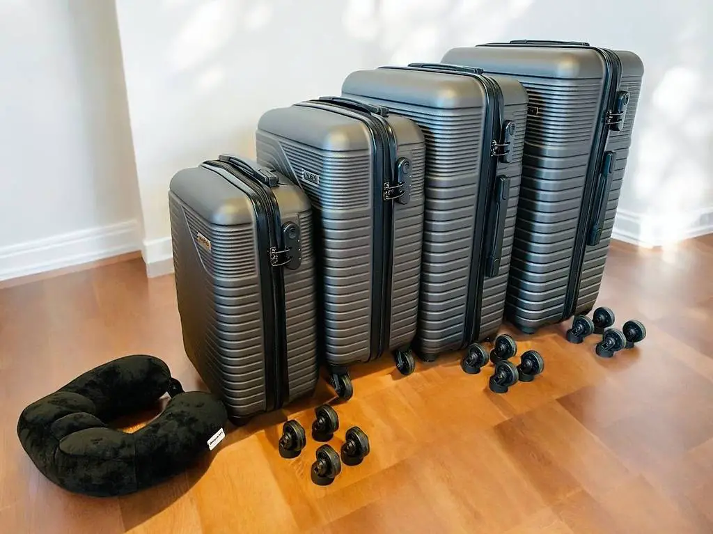 5 teiliges Reisekoffer Koffer Set wayBAG in ANTHRAZIT NEU