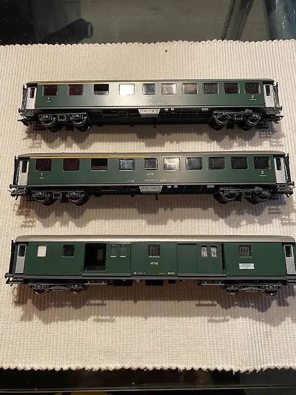 HAG Dreierset Umbauwagen MThB, Fantasiemodelle, AB und D rar