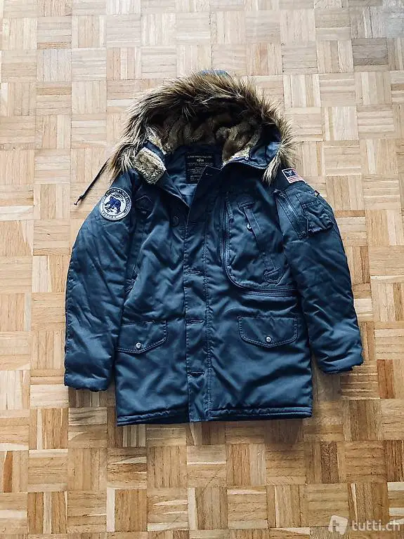 Alpha Industries Polar Jacket Parka Winterjacke dark green S