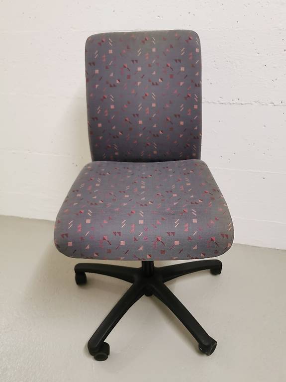 Girsberger Pronto Bürodrehstuhl, Polsterung grau gemustert