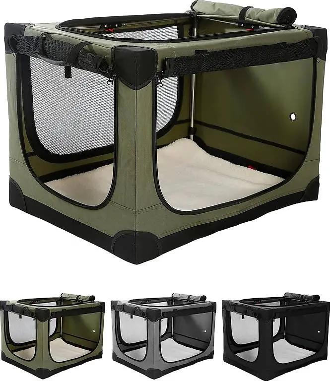 derimkcoa Hundebox faltbar für mittlere Hunde, Hundetransport