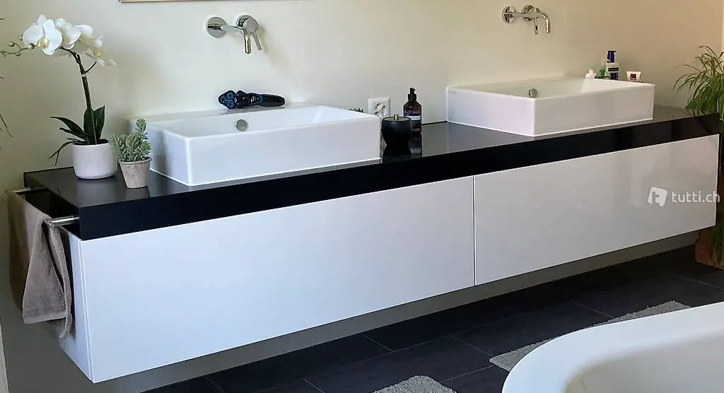 Unterbaumöbel inkl. 2 x Aufsatzbecken