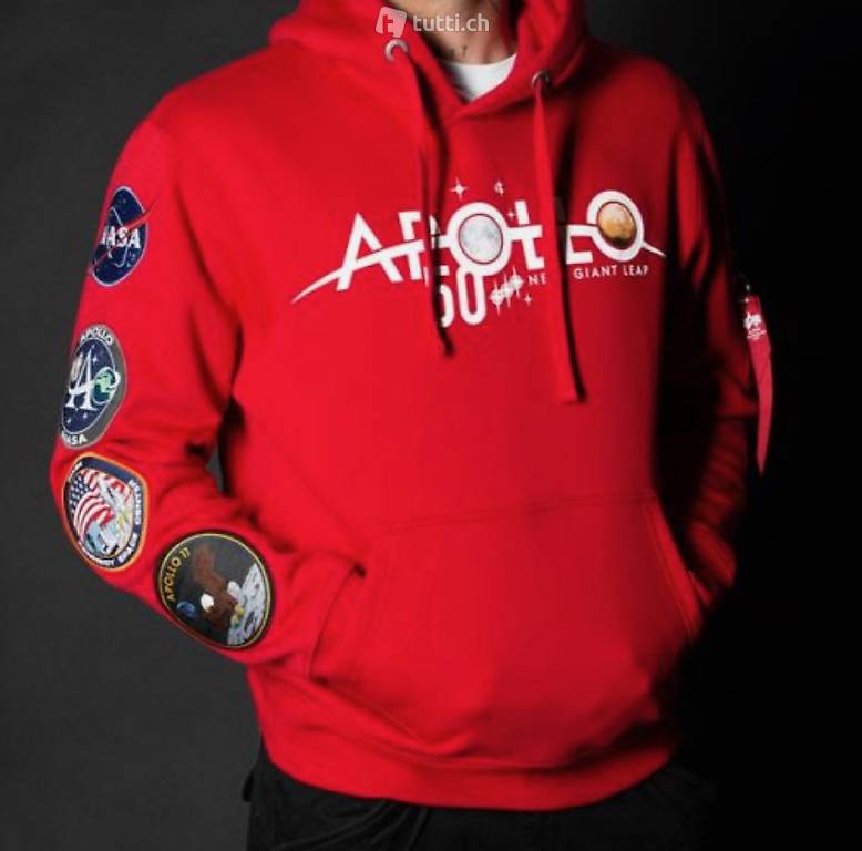 Alpha Industries Hoody original mit Patches NASA