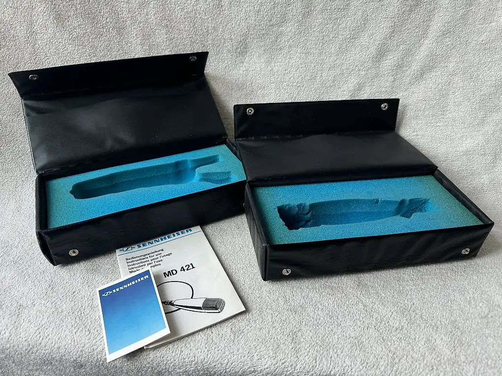Sennheiser MD421 MD-421 Etui Case 2stk vintage