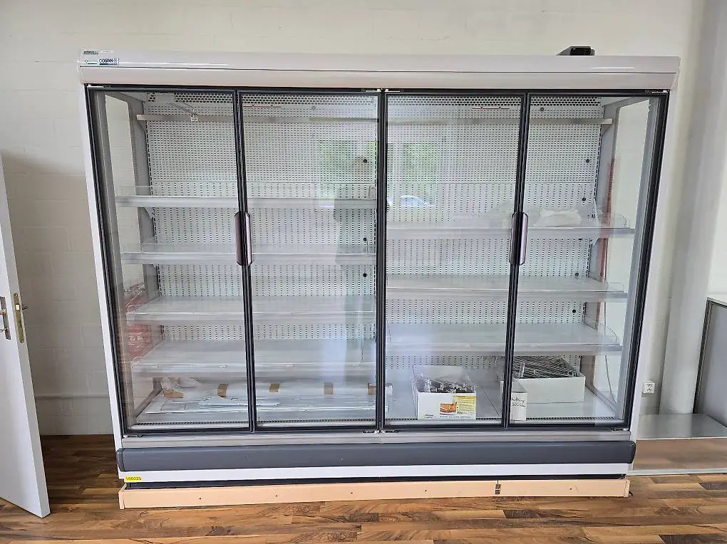 Gewerbliche Kühlvitrine Costan, 4 Glastüren, guter Zustand