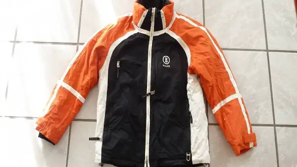 Jacke, Marke Bogner, GR 46, US 36, orange schwarz weiss