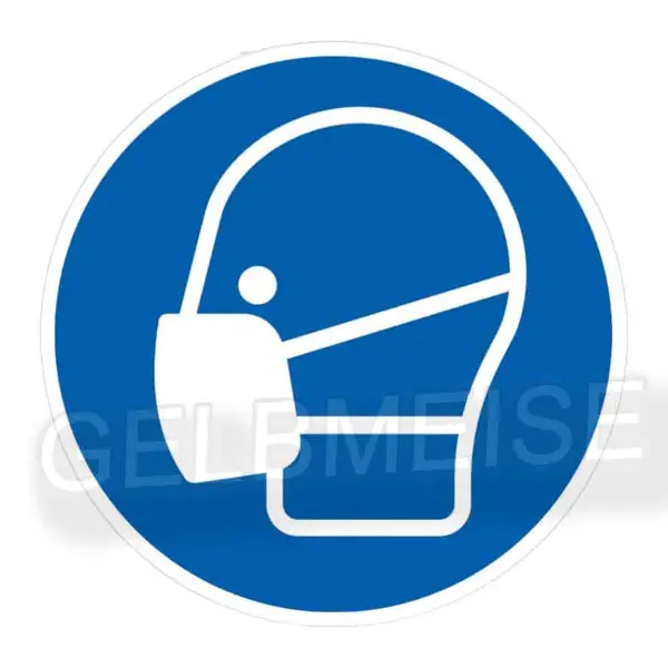 Gebotsschild 200 mm, "Maske tragen", NEU