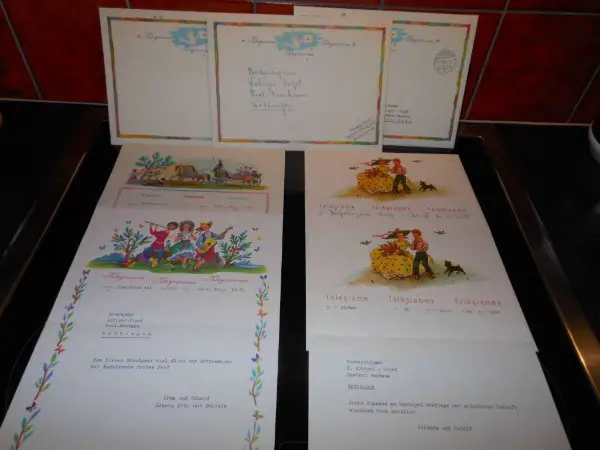 PTT Telegram 50/60 Jahre