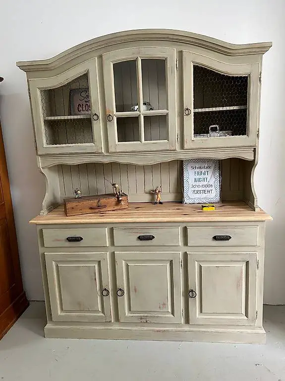 Küchenbuffet Schrank Landhaus grün shabby chic börnie"s