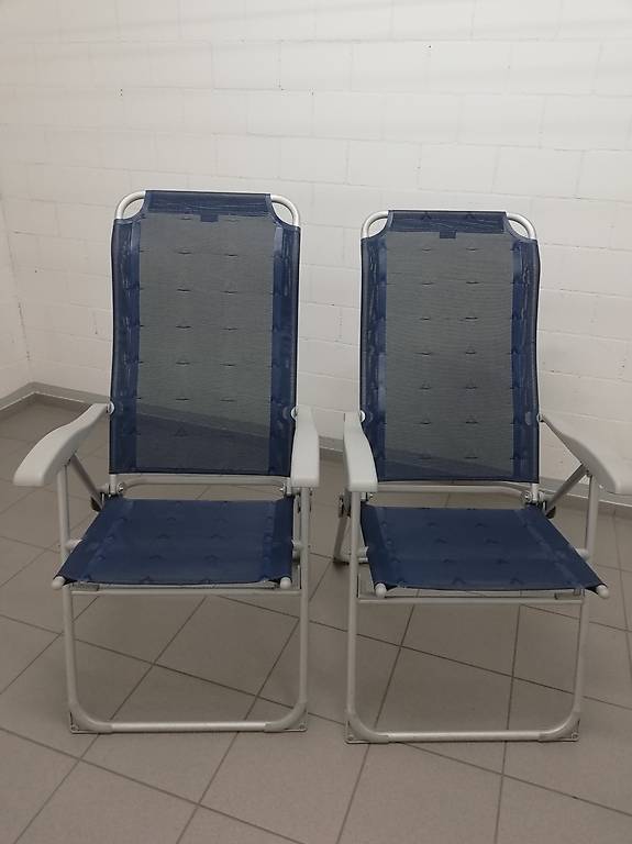 2x Klappsessel Berger Comfort blau