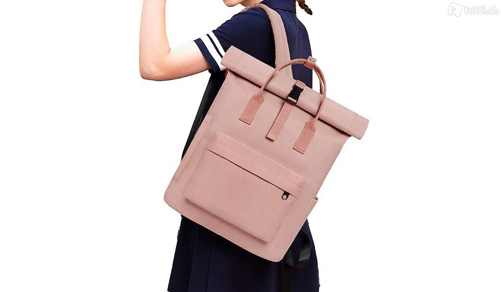  Tagesrucksack Damen Roll-Top