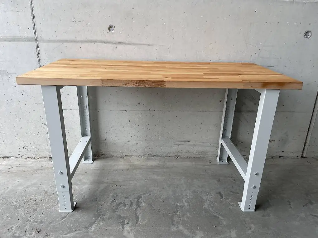 Lista Werkbank 150x70x4 Buchnplatte Höhenverstellbar