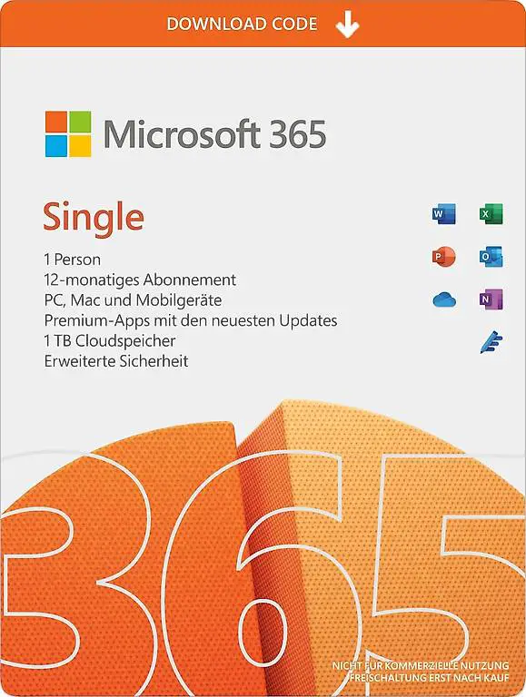 Microsoft 365 Single - 12 Monate / PROMO - AKTION