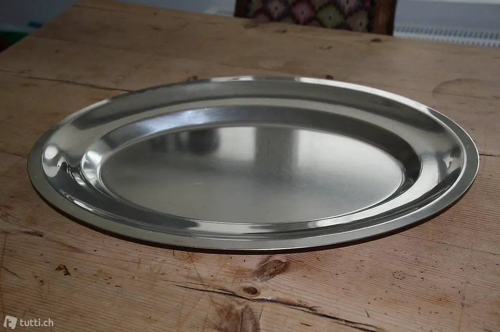 Grosse Servierplatte oval / Serviceplatte 6 Stück vorhanden