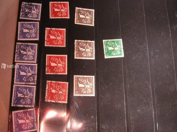 Briefmarken 4 A4 Steckkarten 2