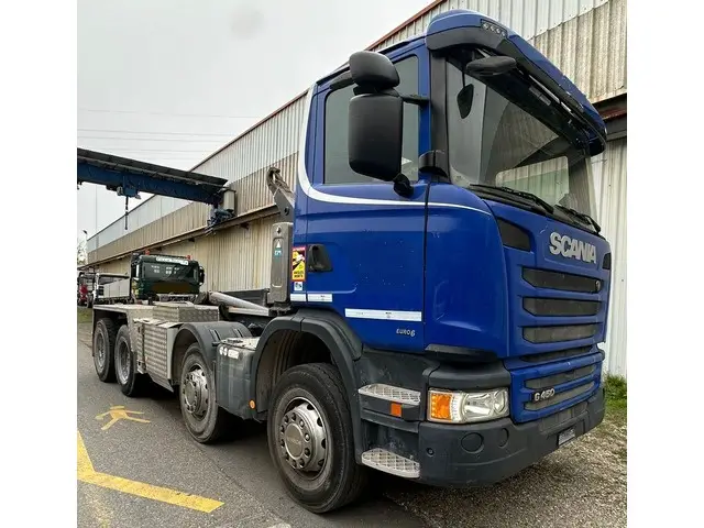 SCANIA, G450CB, Abrollkipper (Haken)