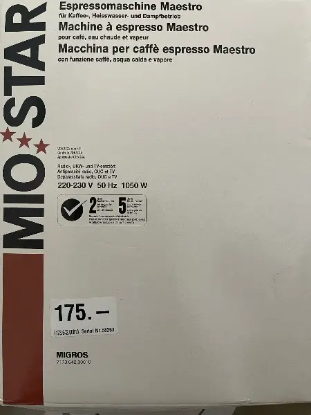 MIOSTAR Maestro Espressomaschine -NEU / originalverpackt