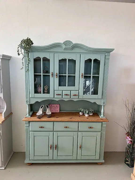 Küchenbuffet Schrank Landhaus Tanne dusty green börnie"s