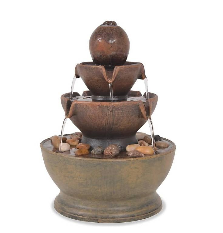 Zimmerbrunnen mit Pumpe Polyresin