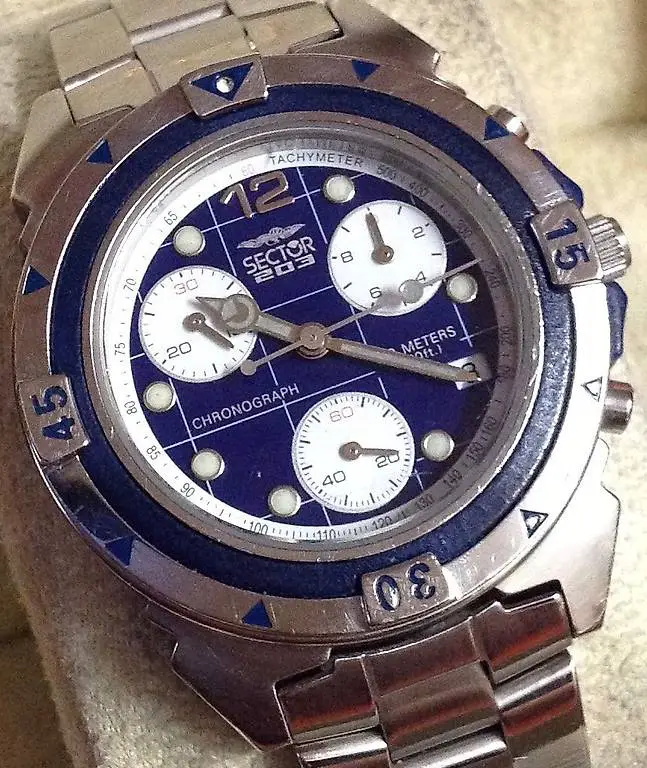 Sector 203 Watch Chronograph Quarz Metallarmband Topp