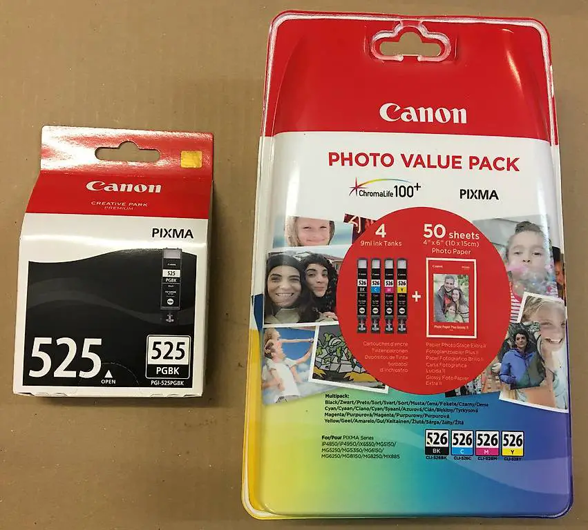 canon cli-526bk+cli-526c+cli-526m+cli-526y+pgi-525bk patrone