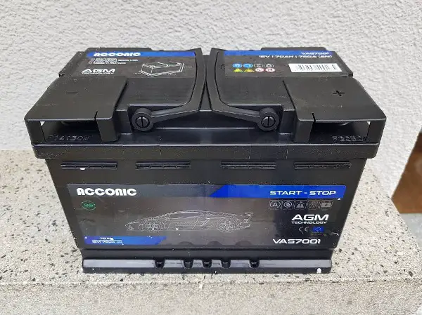 Autobatterie, start - stop, neu, 70Ah