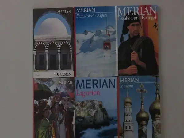 MERIAN Reiseführer-Hefte aus früheren Zeiten