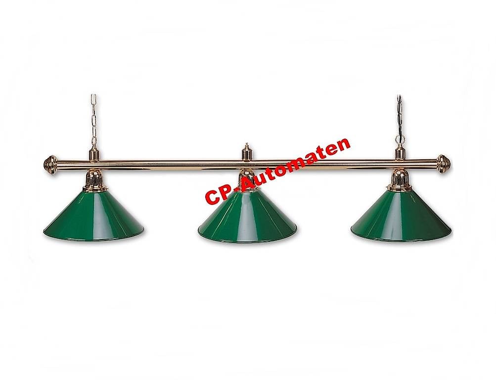 Billardlampe Evergreen 3-er Schirm.
