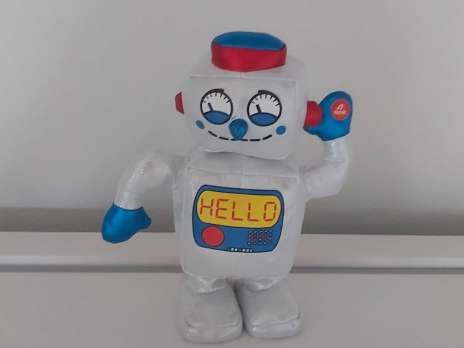 Robot dansant avec effets sonores