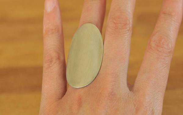 Echt 925 Sterling Silber grosser Fingerring "Moonlight"