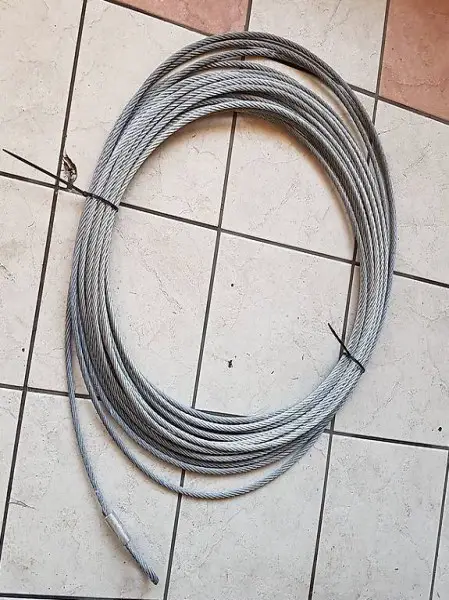 Cavo acciaio lungo 15m spesso 1cm