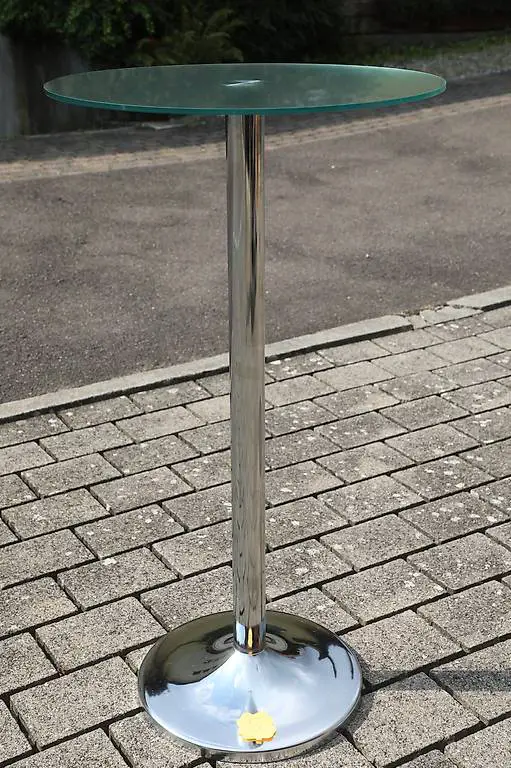 Stehtisch Bistrotisch 60 cm Glas