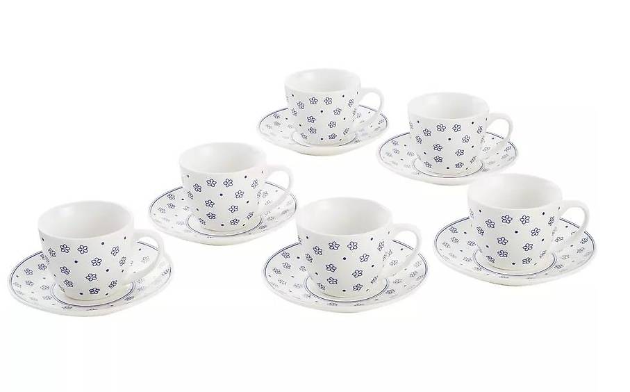 forever 6 Espressotassen mit passender Untertasse