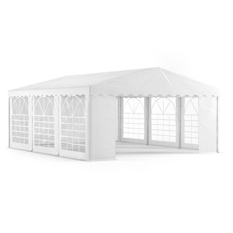(Preis-Nachlass) - Profi PVC Partyzelt 5 x 6 m weiss