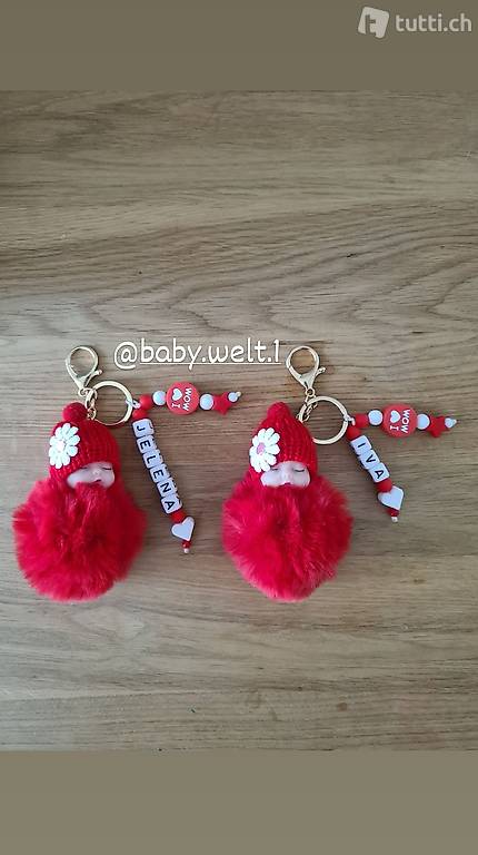 Nuggikette Kinderwagenkette Beissringe Schlüsselanhänger