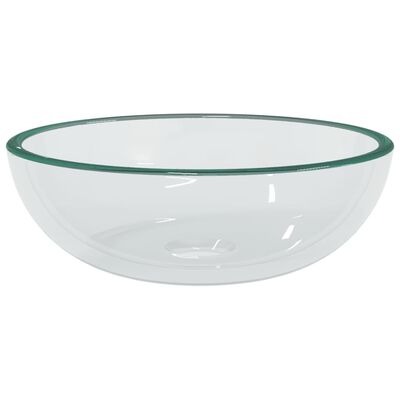  vidaXL Waschbecken Hartglas 35x12 cm SKU:345234