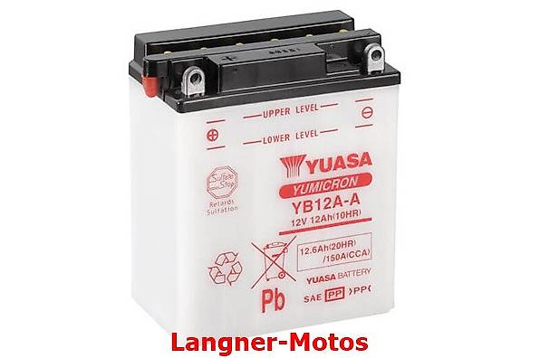 yuasa motorrad batterie 12v 12ah yb12a-a (cp) std (blei säure