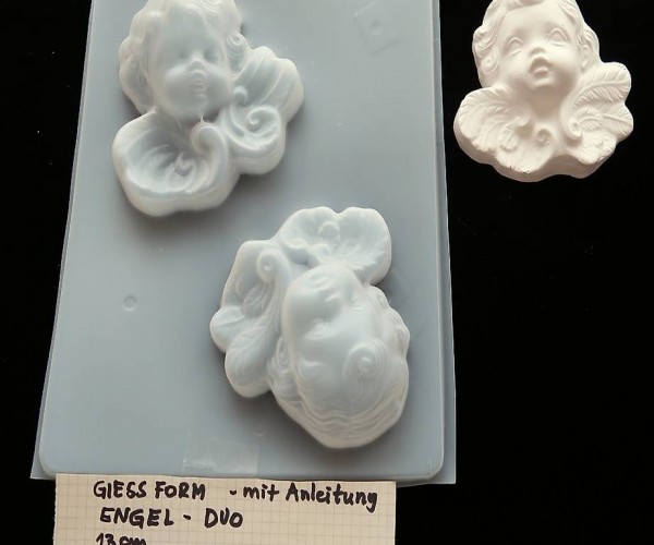  Giessform für Engel/Puttenköpfe