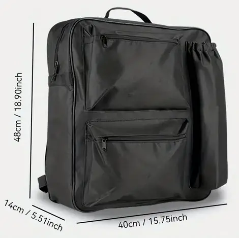 Schwarzer Rucksack - ideal auch für den Rollstuhl *Neu*