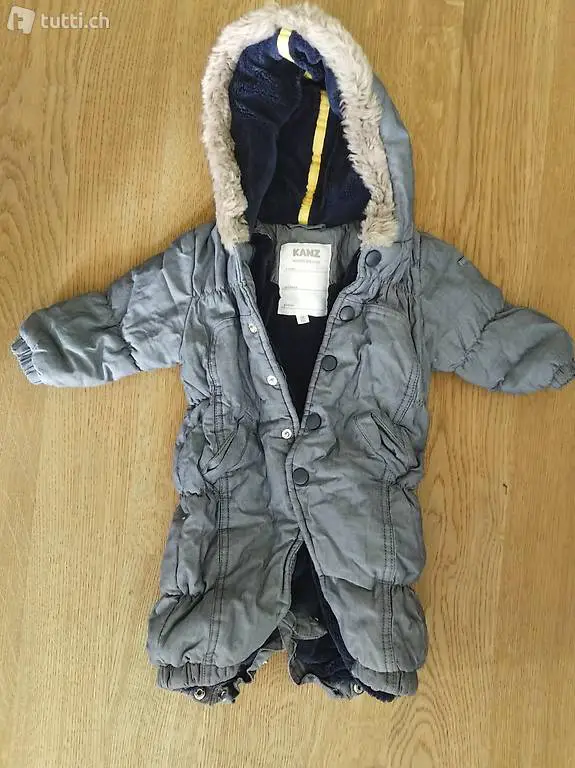 Winteranzug in grau, Grösse 68, Kanz