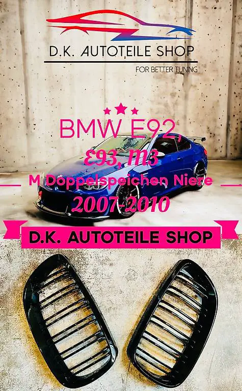 BMW Nieren 3 Serie E92, E93, M3 M Doppelspeichen Kühlergrill