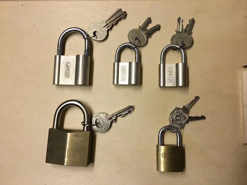 Vorhängeschlösser 5 Stück