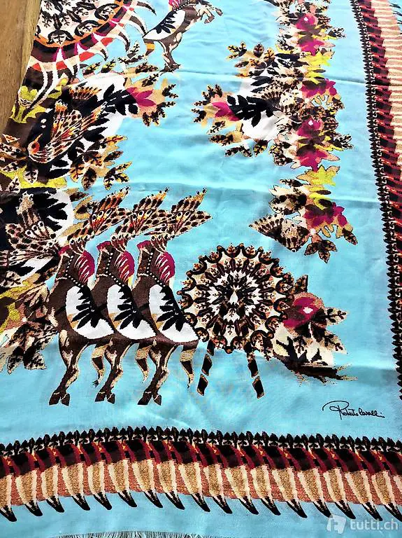 Designer Marken Stola Schal Bolero Roberto Cavalli Gr. 188x1