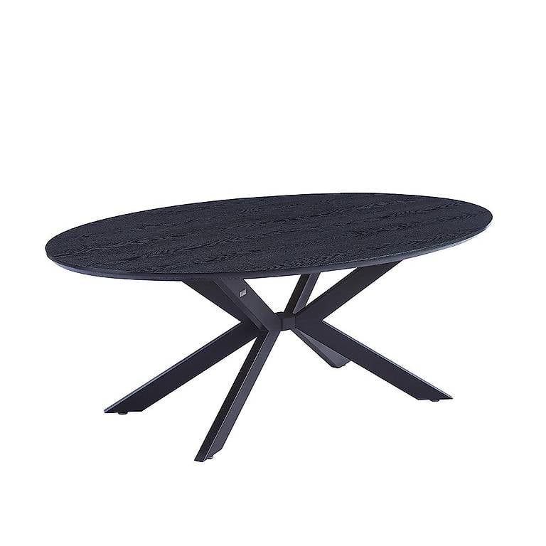 Esstisch Oval AVIS inkl. Sternfuss - 200x120cm - Dark Oak