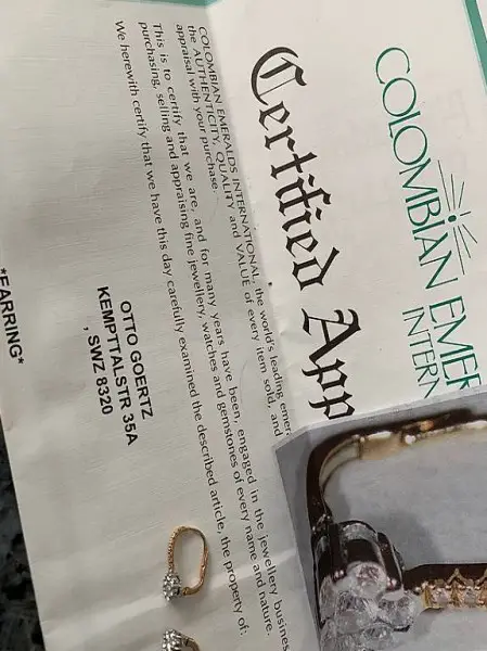 Ohrschmuck 14 Karat Gold mit Brillanten 0,67