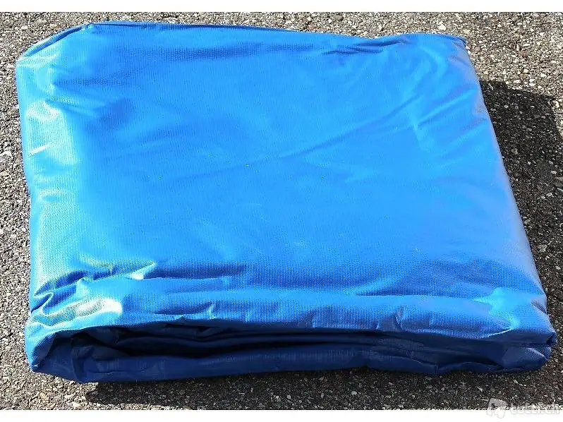  Blache/Abdeckplane 5x9m blau PVC ca. 500g/m2 mit Oesen