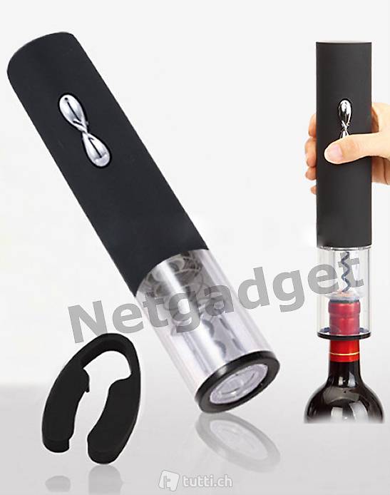  Elektrischer Flaschenöffner Korkenzieher mit Kapselschneider