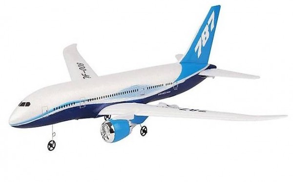  Mini Boeing 787 mit 3-Achs-Gyro, Spw 550mm, RTF-Set