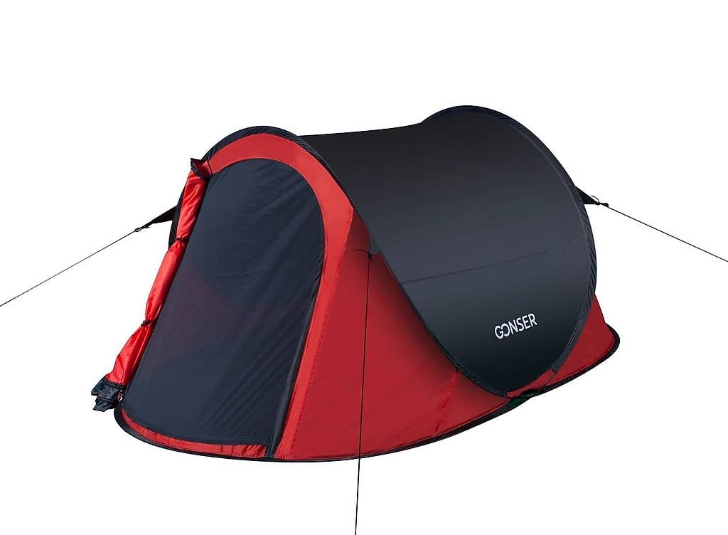 Wurfzelt WATERTON für 2 Personen rot